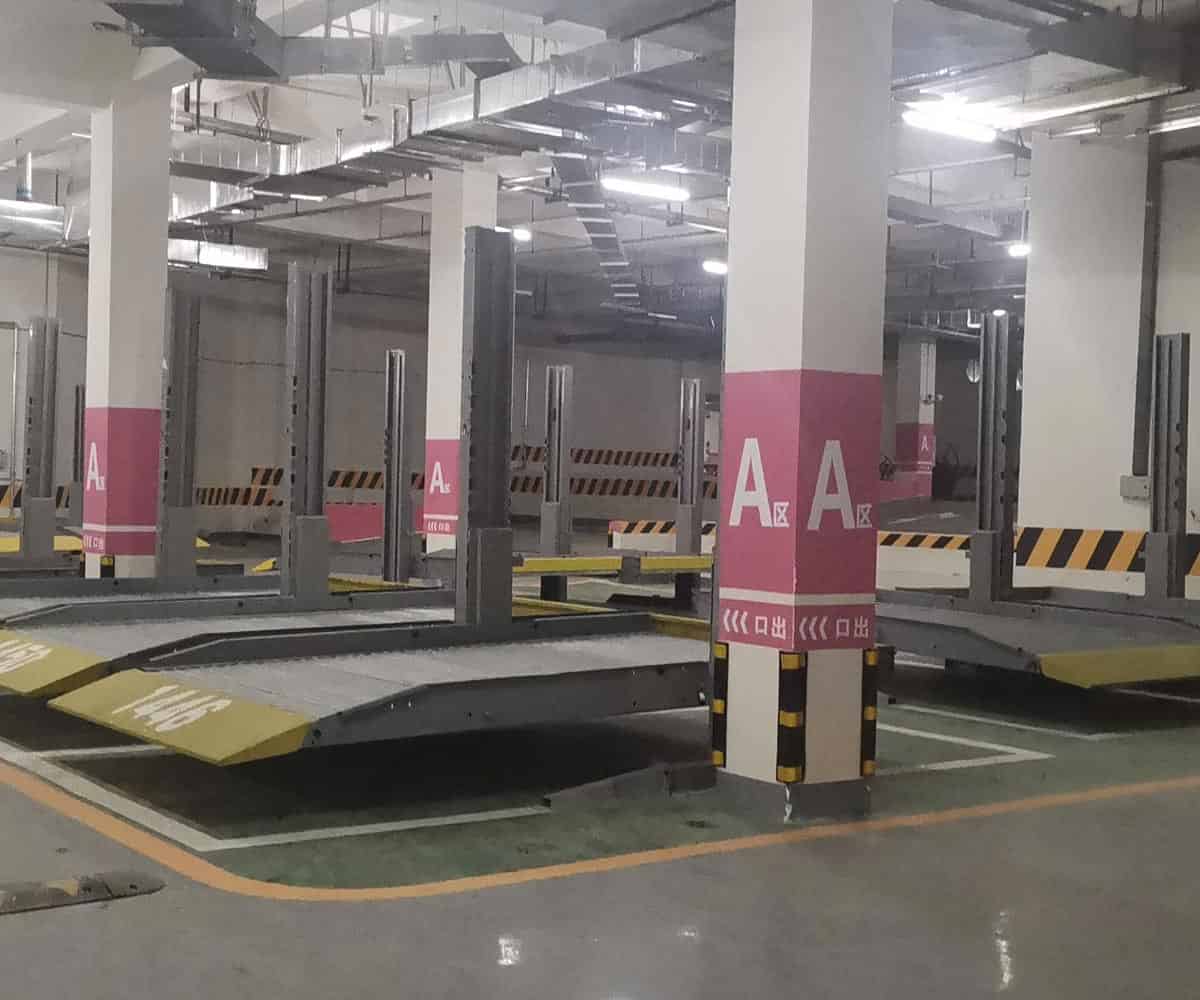 雙柱簡(jiǎn)易升降立體車(chē)庫(kù)停車(chē)設(shè)備改造