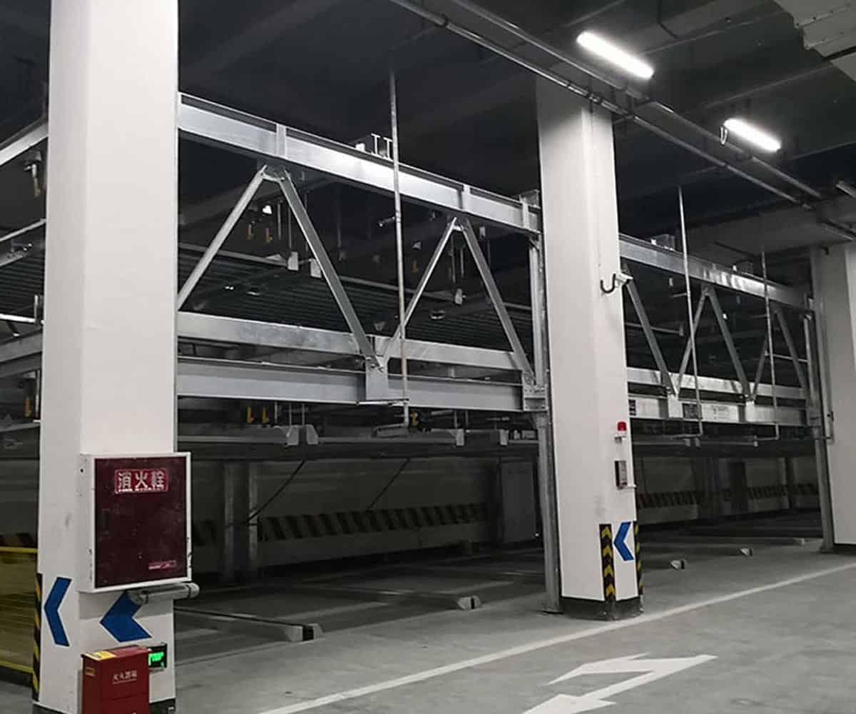 湖北省四柱機械式立體停車設(shè)備過規(guī)劃