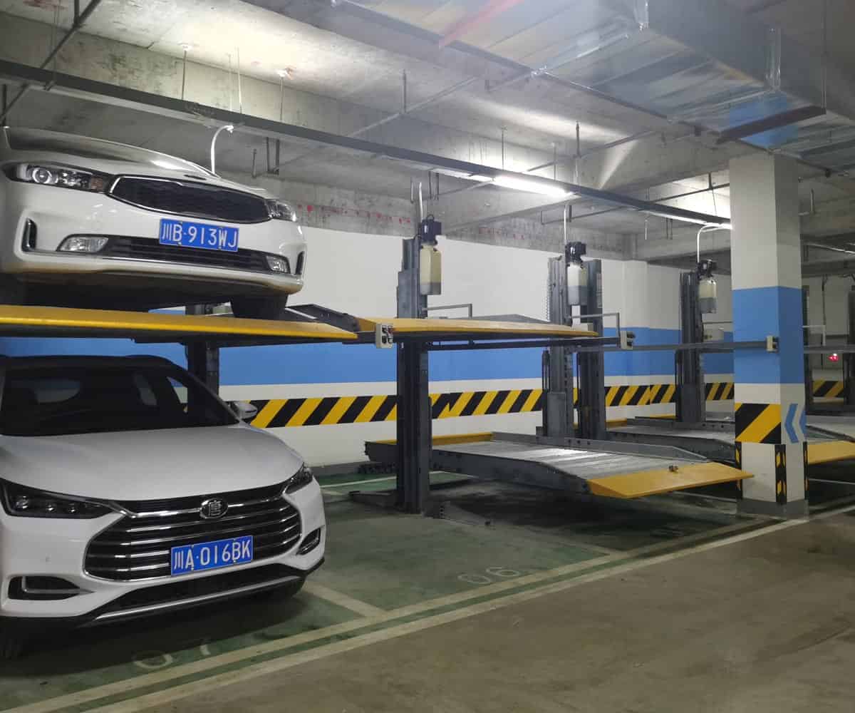 玉屏縣小區(qū)二層簡易類立體停車場設備